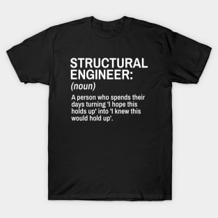 Structural Engineer Funny Definition Engineer Definition / Definition of an Engineer T-Shirt